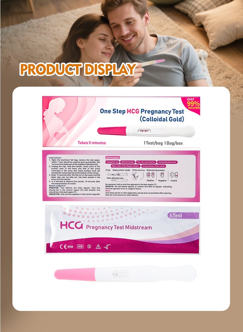 4 قطع من مجموعة اختبار الحمل، كشف دقيق مع نتائج عالية الحساسية، اختبار حمل النساء - Image 3